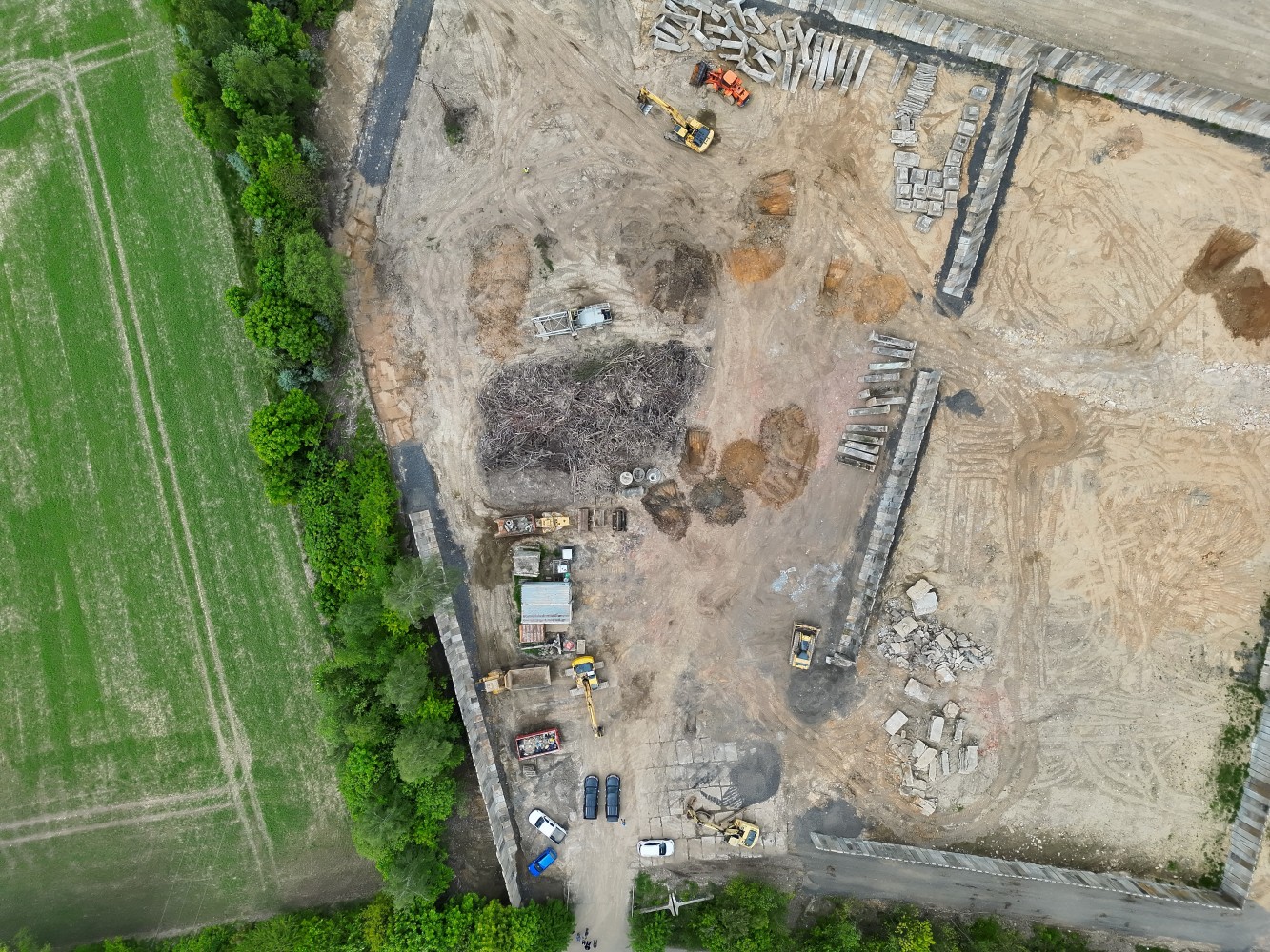 Widok z powietrza na plac